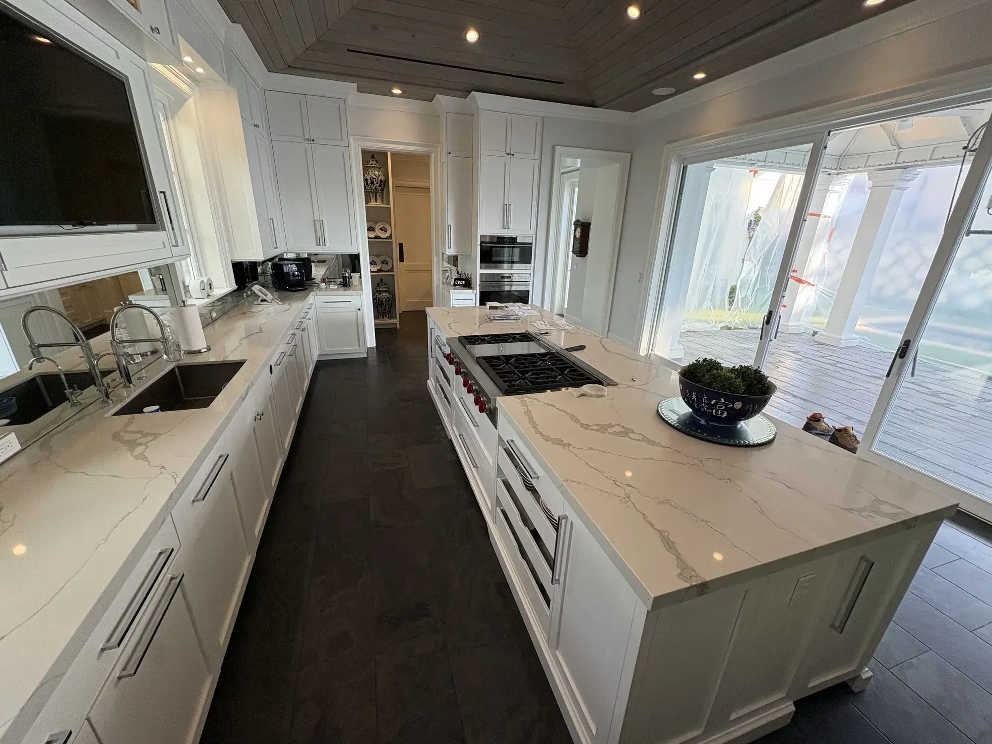 Residential Interior Kitchen Stone Restoration