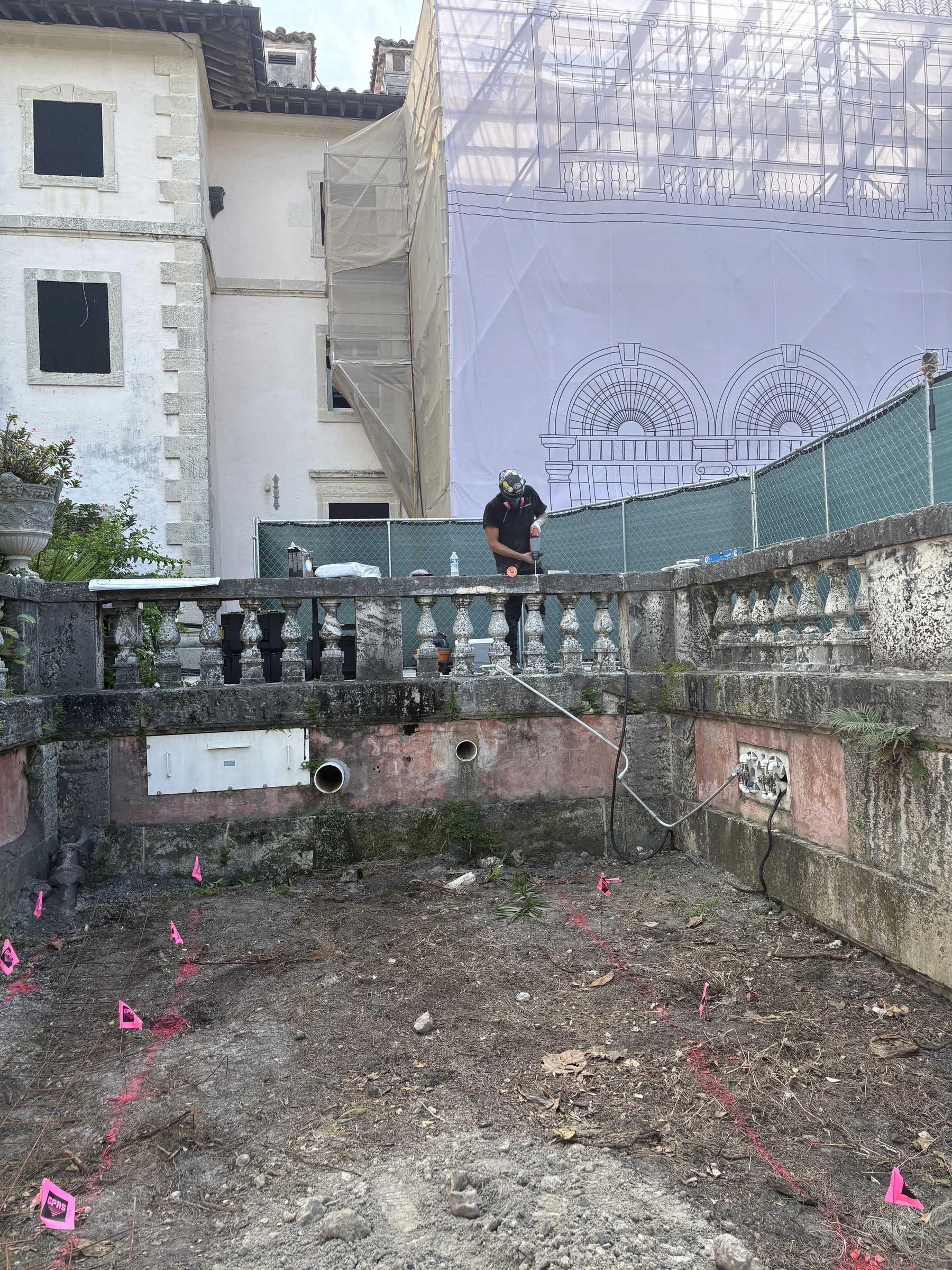 Vizcaya Museum & Gardens, Miami — current Anthony Pennacchi & Sons landmark restoration project