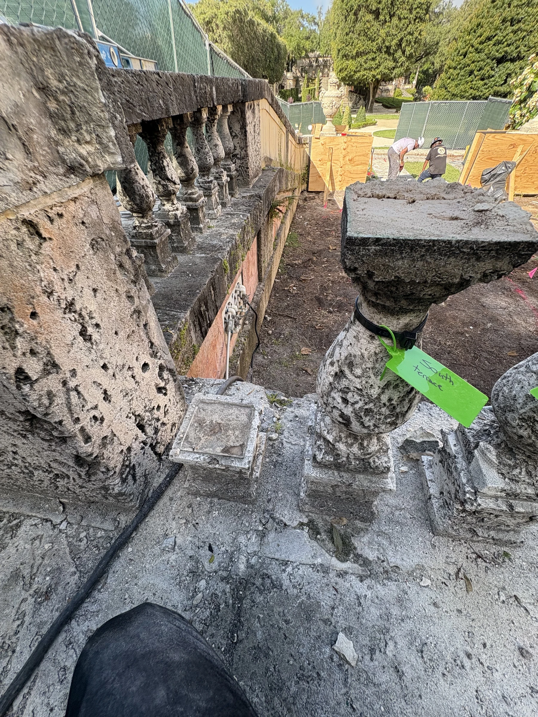 Vizcaya Museum & Gardens restoration detail by Anthony Pennacchi & Sons