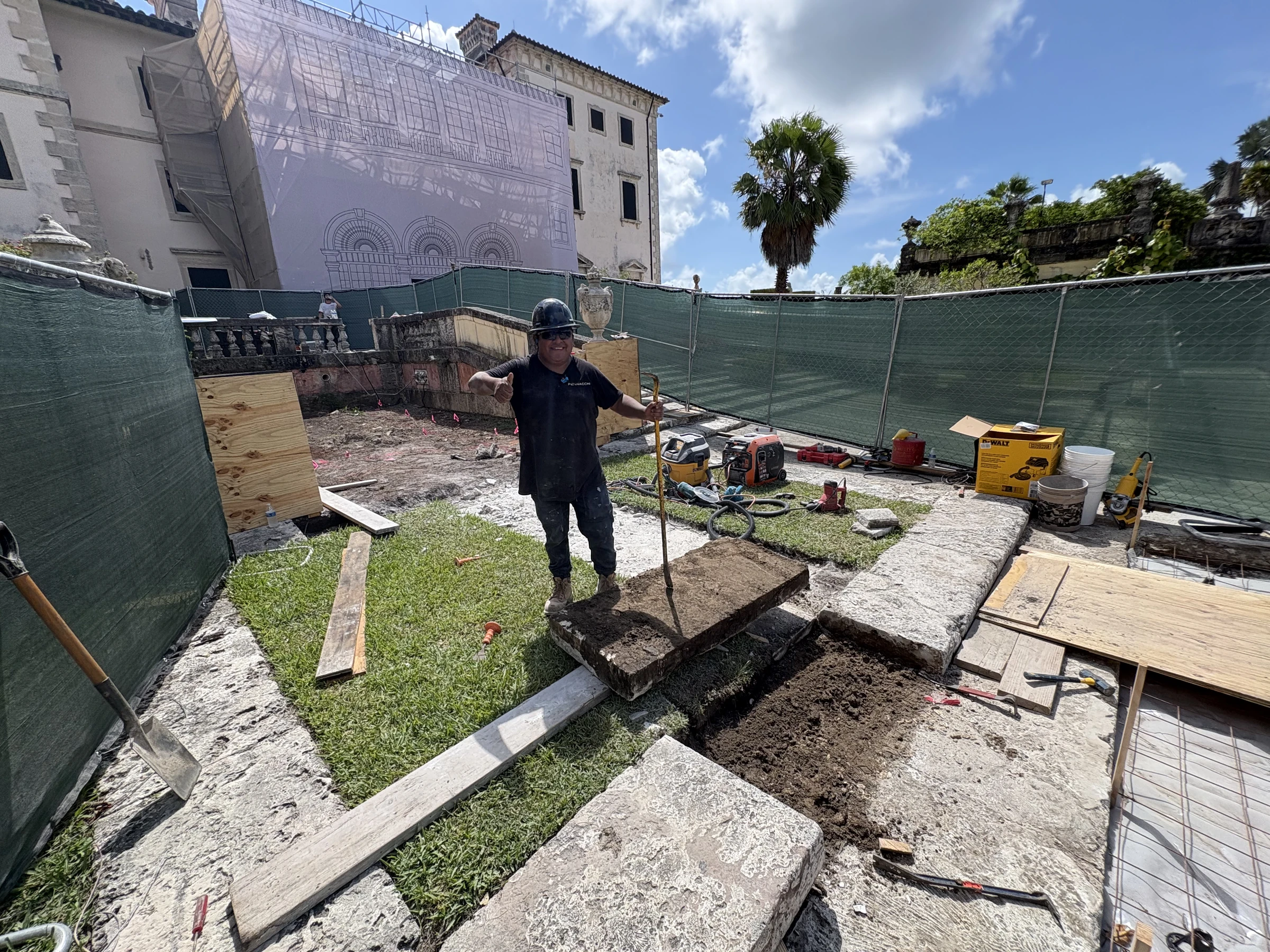 Vizcaya Museum & Gardens restoration detail by Anthony Pennacchi & Sons